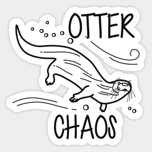 Otter Chaos Sticker